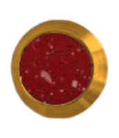 Noppe aus Messing 30mm Durchmesser, mit PVC-Fllung