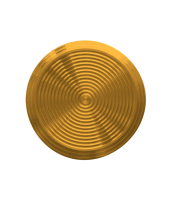 Noppe aus Messing 25mm Durchmesser, mit Kreismuster auch auf Rand